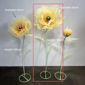 Fleurs artificielles en soie pour décoration de scène de mariage, accessoires de scène, présentoirs floraux artificiels, aménagement de vitrine - Product Image 6