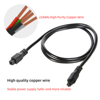 Kabel Ekstensi AMS Lite 4-Pin 1M/1.5M/2M dengan Cincin Magnetik Kondisi Baru untuk Suku Cadang Printer 3D Bambulab A1/A1 Mini