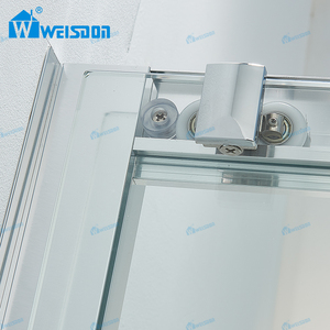 Porte de <span class=keywords><strong>douche</strong></span> carrée en alliage d'aluminium de haute qualité salle de bain salle de <span class=keywords><strong>douche</strong></span> coulissante en verre trempé - Product Image 5