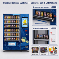 Distributeur automatique intelligent de cartes à collectionner, distributeur de cartes en boîte en libre-service avec écran tactile et paiement sans espèces pour les magasins de jeux