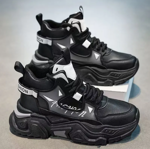 Zapatos de Hombre con Caña Alta, Estilo Primavera 2026, Botas Martin Juveniles, Deportivas y Casuales, Blancas, que Aumentan la Estatura, Versátiles - Product Image 3