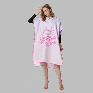 Microfibre À Capuche Plage <span class=keywords><strong>Surf</strong></span> <span class=keywords><strong>Poncho</strong></span> Microfibre Femmes Logo Imprimé Personnalisé <span class=keywords><strong>Surf</strong></span> <span class=keywords><strong>Poncho</strong></span> À Langer - Product Image 6