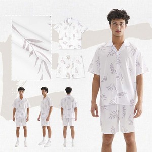 Completo Casual Estivo da Uomo ODM all'ingrosso: T-shirt a Maniche Corte e Pantaloncini in Tessuto Morbido, Tinta Unita, 100% Poliestere, Alta Qualità, Moda Estiva - Product Image 3