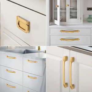 Kenop emas modern kabinet tarik emas untuk lemari dan laci kenop pintu lemari kenop pintu kabinet - Product Image 5