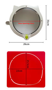 ประตูแมวสำหรับเข้า-ออกได้อย่างอิสระ ประตูสำหรับสัตว์เลี้ยง ประตูแมวสำหรับการเข้า-ออกได้อย่างอิสระ ใช้ได้กับประตูกระจก ไม้ หรือเหล็ก สำหรับใช้ในห้องนั่งเล่น - Product Image 2