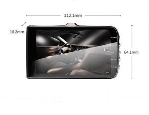 車dvrビデオレコーダーダッシュカム3 in 1リアビューデュアルカメラ車レコーダー車のカメラ4インチサイクル録画ナイトビジョンダッシュカム - Product Image 6