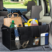 Rangement du coffre Conception antidérapante Polyester imperméable Convient SUV Minivan Camion Standard Deluxe Organisateur de voiture