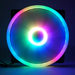 200mm Aurora flowing RGB fan PC case fan cabinet cooler fan with RC