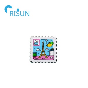 <span class=keywords><strong>Timbres</strong></span> de collection Souvenir de voyage en métal série broche aimant timbre-poste épinglette broche timbre postal personnalisé insigne épingle en émail - Product Image 5