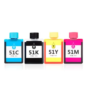 Pemasok tinta Super warna tinta celup Hansol kualitas tinggi pelarut tinta celup 51 permanen Studio untuk Deli L511w L512w Printer