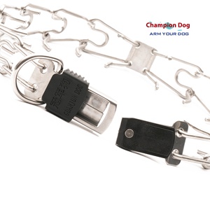 स्टेनलेस स्टील कुत्ते पिंच कॉलर चोकर श्रृंखला पेशेवर प्रशिक्षण उपकरण बड़े शक्तिशाली और व्यवहार सुधार के लिए - Product Image 1