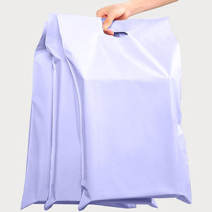 Sac d'expédition bleu biodégradable imprimé sur mesure, résistant aux déchirures, avec poignée, pour l'expédition par courrier et l'emballage postal - Product Image 6