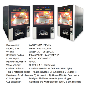 Desktop Instant Coffee <strong>Vending</strong> <strong>Machine</strong> for 4 <strong>Types</strong> - Product Image 6