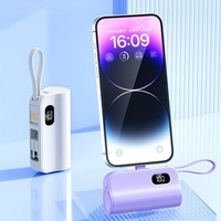 Batería Externa Portátil Mini de 3300mAh con Carga Rápida, Pantalla LED e Interfaces Tipo-C y Apple, en Oferta