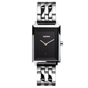 Reloj de Pulsera de Lujo para Mujer, Simple, Impermeable, Personalizado, Diseño Cuadrado de Acero Inoxidable 316L, OEM ODM, 22mm, Cerámica - Product Image 2