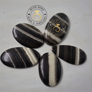 Lote al por mayor de cabujones de calcita zebra por peso con diferentes formas y tamaños, utilizados para la fabricación de joyas y el envoltura con alambre. - Product Image 2