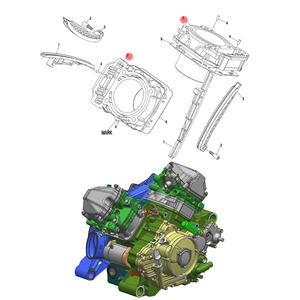 Kit de joint de piston de cylindre de <span class=keywords><strong>moto</strong></span> <span class=keywords><strong>CF</strong></span> pour <span class=keywords><strong>CF</strong></span> 800 U8 Z8 X8 OEM 0800-023100-0001 4x4 Quqd Pièces et <span class=keywords><strong>accessoires</strong></span> ATV/UTV - Product Image 3