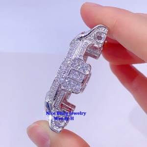 ขอบนาฬิกา <span class=keywords><strong>G</strong></span> Iced Out <span class=keywords><strong>Shock</strong></span> GA100 GA110 แบบสั่งทำพิเศษ ประดับเพชร VVS GRA Moissanite - Product Image 2