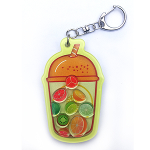 Glitzer-Acryl-Schlüsselanhänger mit individuellem UV-Offsetdruck, Hologramm-Anime-Schlüsselhalter, Weihnachtsgeschenke, Großhandel, Kawaii-Kühlschrankmagnete - Product Image 3