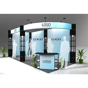 High Quality Tension Fabric Exhibition Stand Customized Exhibition Trade Show Display Booth