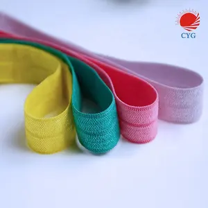 Fold over elastic tape/lycra binding tape nylon and spandex for garment or bags