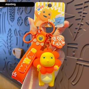 Wholesale Soft PVC <b>Anime</b> Design Luxury Milk Dragon Coin Holder <b>Keychain</b> UV Printed Lightweight Waterproof Men's Women's - Product Image 5