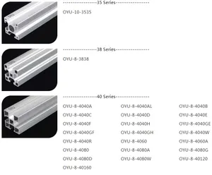 1640 Natural Anodized Aluminium Workstation Profile Perfil De Aluminio Aluminium Material U Channel Profile