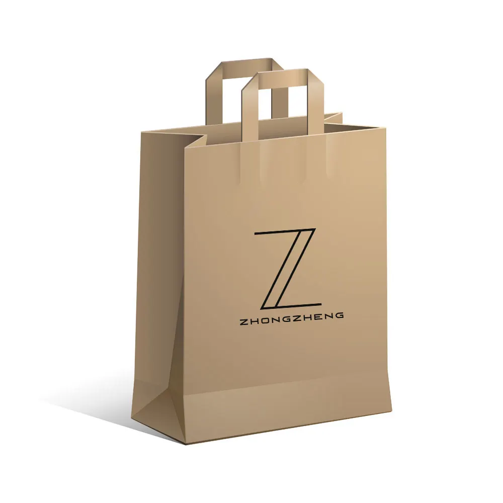 Cheap And High Quality Wholesale Shopping Recycled Brown Kraft Paper Bag With Handle