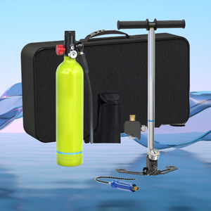 WATERHYTHM Equipo de Buceo Mini Impermeable de Aluminio con Tanque de 1L, Máscara y Bomba - Equipo de Buceo Ligero y Moderno para Todas las Estaciones y Edades - Product Image 3