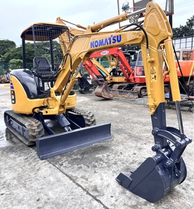 Mini-excavatrice Komatsu PC30MR d'occasion du Japon, excavatrice à chenilles en caoutchouc de 3 tonnes |   Mini pelle originale avec godet de 0,2 m et moteur Kawasaki - Product Image 2