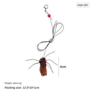 Nouveau chat jouet chat teaser remplacement diversité petits insectes volants tête de remplacement fournitures pour chat de compagnie - Product Image 6