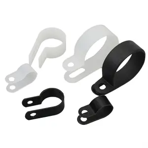 R-type Plastic Cable Organizer Wire Clamp Wire Buckle Fixed Plastic Clip