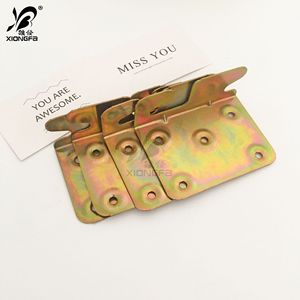 Charnière de meuble Xiongfa, 1,2 mm d'épaisseur, en fer plaqué couleur, accessoire de quincaillerie moderne et simple pour cadre de lit - Product Image 2