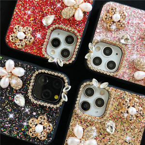 Custodia per telefono con diamanti da donna alla moda per iPhone 17 Pro Max 17 Pro 17air portafoglio fiore glitterato con strass Bling <span class=keywords><strong>Cover</strong></span> posteriore del telefono - Product Image 2
