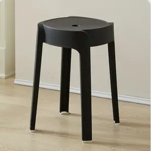 Plastic Stools Household Thickening Stackable Dining Tables Benches Windmill Stools High Round Stools Plastic Stools