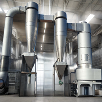 Sécheur-évaporateur automatique à carbonate de calcium SUS304L de marque ZHENGAN pour le traitement des produits chimiques alimentaires, chauffage au gaz