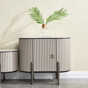 Meuble mural de luxe design italien en forme de plaque de roche pour téléviseur, <span class=keywords><strong>pied</strong></span> <span class=keywords><strong>haut</strong></span>, support <span class=keywords><strong>TV</strong></span> et table centrale, meuble en pierre de levage pour le salon - Product Image 4