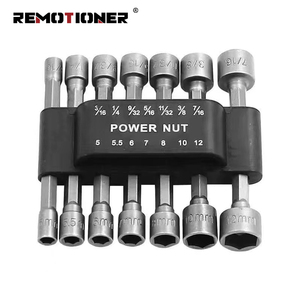 9Pcs/14Pcs Điện Nuts Điều Khiển Khoan Bit Công Cụ Thiết Lập 1/4 Inch Điều Khiển Hex Ổ Cắm Cờ Lê Vít Cho Các Công Cụ Điện - Product Image 1