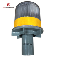 Voyant d'avertissement de trafic du groupe Roadsafe LED clignotante Feu de circulation d'obstruction solaire portable pour cône