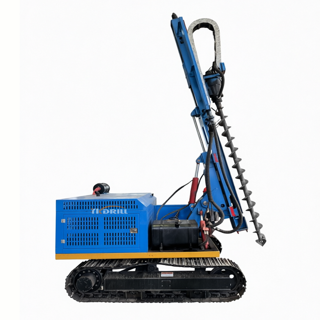 3 in 1 Solar Pile Driver Drilling Piling Machine for Ground Mounted Solar System Installation Projects