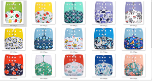 Babyshow Bestseller Bedruckte Baby-Stoffwindeln Waschbar Wiederverwendbar Weich Atmungsaktiv Wildleder 3D Auslaufschutz 22-32 Pfund für Babys - Product Image 6
