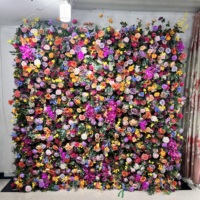 SPR Nouvelle Murale Florale Décorative Enroulable, Grande Murale Florale Géante en Tissu de Soie Artificielle pour Mariage et Fête