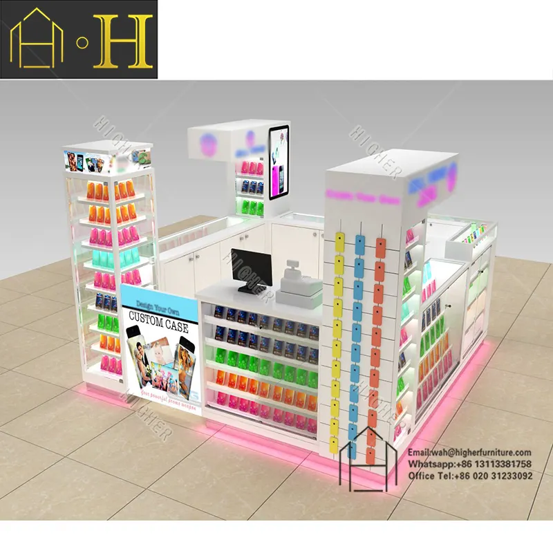 Handy-Zubehör Display Showcase Handy-Mall Kiosk Handy-Display-Zähler