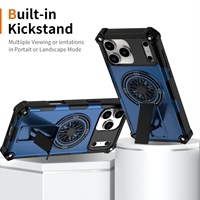 Coque de téléphone fine antichoc avec béquille et fidget spinner intégré pour iPhone 17 Pro Max Plus – Prête à être expédiée