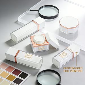 Envase Cosmético Vacío de Lujo Premium de 30 ml, 60 ml, 100 ml, 50 g, Bajo MOQ, Tarro de Crema Acrílico para Mujer, Botella para Rellenar Loción y Suero para el Cuidado de la Piel - Product Image 4