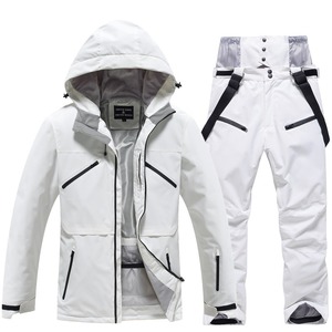 Trajes de esquí Deportes de invierno Snowboards Chaqueta impermeable a prueba de viento y pantalones Set Ski Snow Wear <span class=keywords><strong>para</strong></span> Mujeres Hombres - Product Image 3