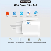 Prise intelligente Wi-Fi Wale Tuya 16A EU portable avec contrôle vocal via application et lecture des données pour appareils domestiques