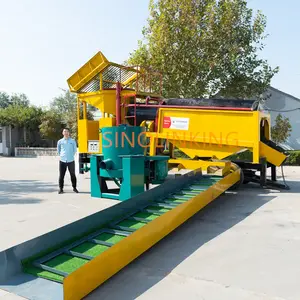 Diesel Gold processing washing plant Double Layer Trommel Gold Recovery machine