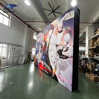 Mur d'exposition personnalisé pour événements, stand en aluminium, panneau publicitaire pop-up