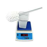 Ensemble brosse et support WC mural antidérapant en verre de qualité supérieure pour hôtel et villa – Durable